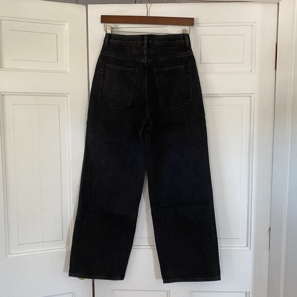 & Other Stories High Waist Wide Leg Jeans in Black Size 27 (NWOT) - Picture 2 of 7